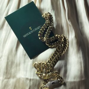 14K 26" authentic Monaco chain